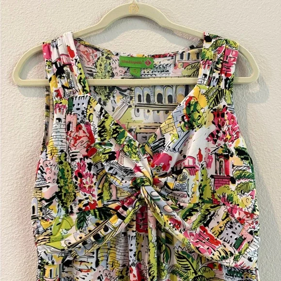 Pretty soft Tropical Print Sleeveless Dress - Picture 2 of 7